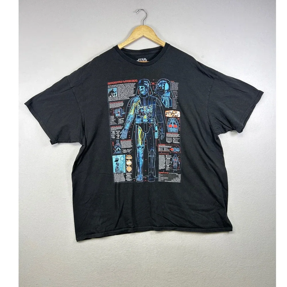 Star Wars Darth Vader Anatomy T Shirt Mens 3XL‎ Black Graphic Tee
